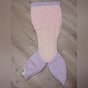 Pink and Purple Mermaid Tail Blanket for Kids